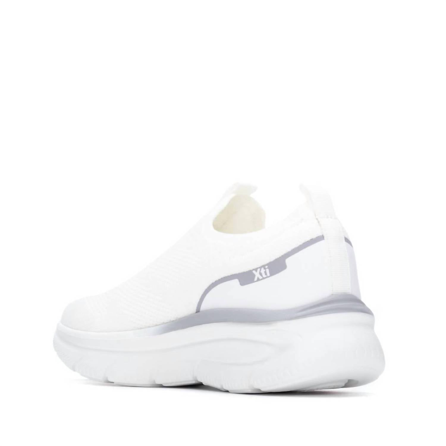 Xti Women's Textile Shoes in white - women's sneaker - detail view