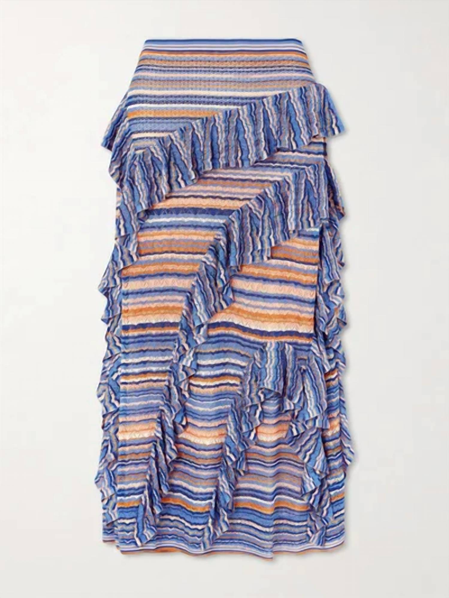 Ulla Johnson - Delila Ruffle Knit Midi Skirt