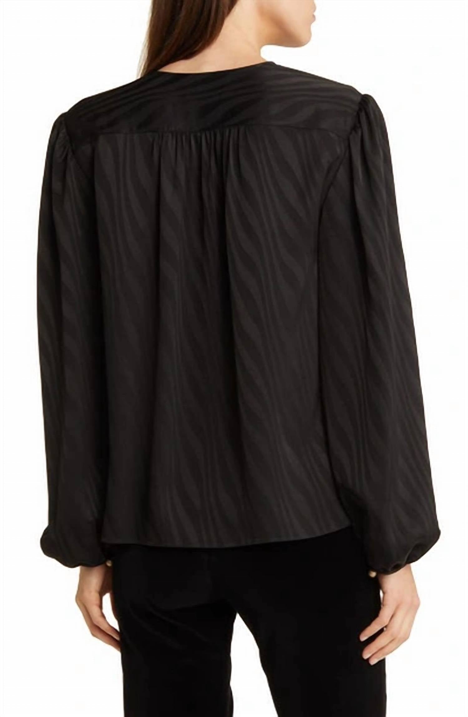 Frame - Print Keyhole Blouse
