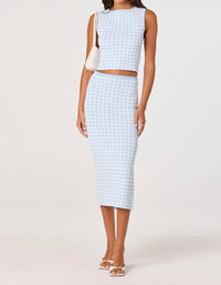 Astr - Gingham Skirt