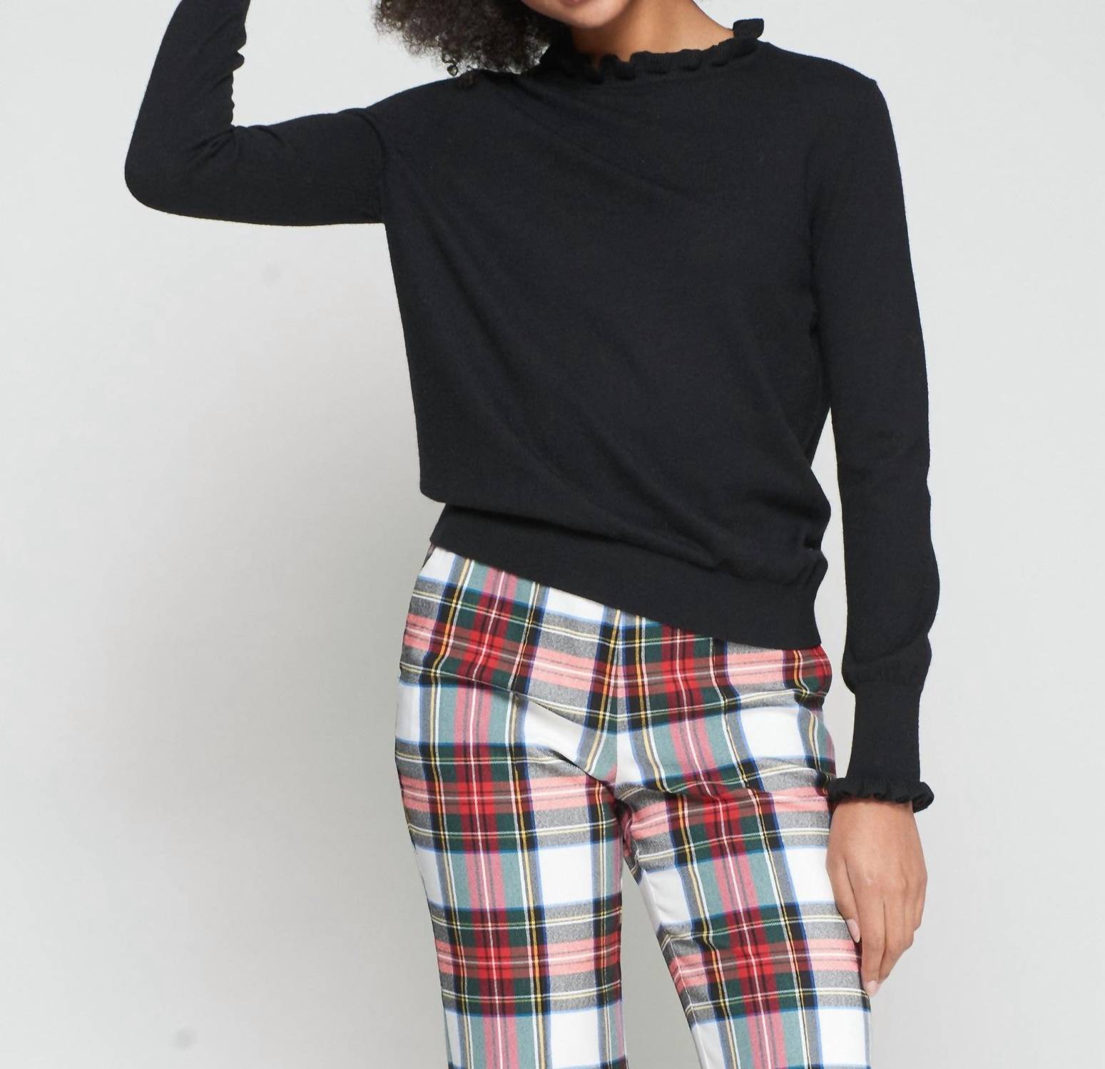 Vilagallo - Ruffle Neck Sweater