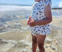 Vignette - Girl's Maya Ruffle Bubble Onesie