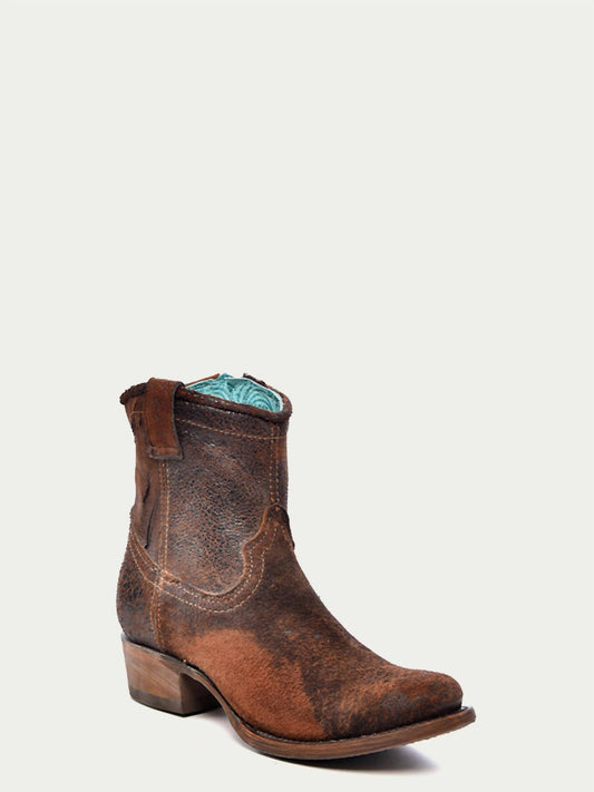 Corral - Women's Lamb Round Toe Cowboy Bootie