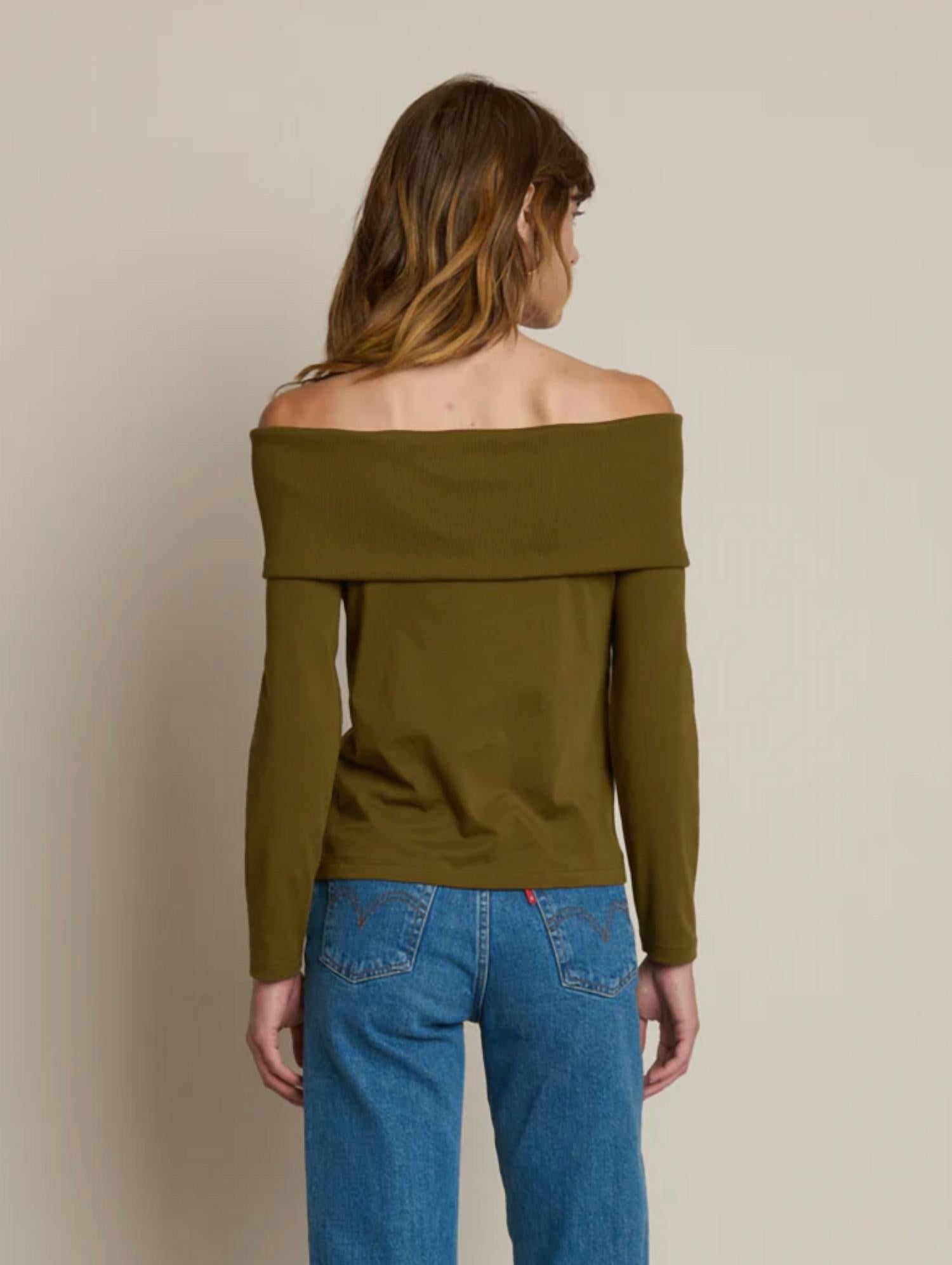 Nation Ltd - Kate Off Shoulder Long Sleeve Top