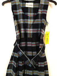 Et Uniforms - Girls' Scoop Neck Pleated Jumper With Belt