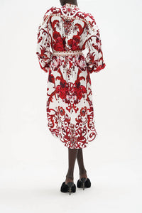 Camilla - Blouson Sleeve Midi Dress