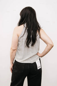 Reset By Jane - TIE NECK SLEEVELESS TOP