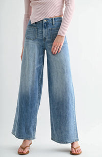 Mica Denim - High Rise Wide Leg Jeans