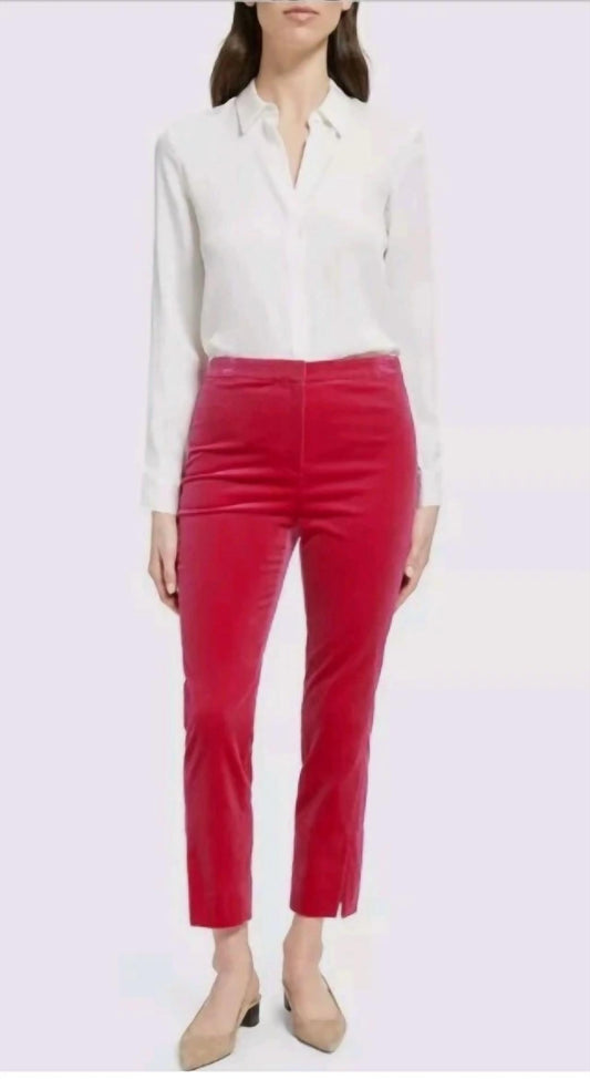 Theory - CL Straight Stretch Velvet Pants