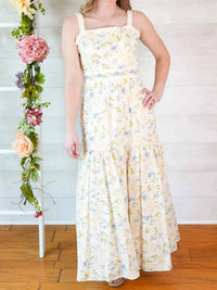 Mable - Garden Bloom Tiered Midi Dress