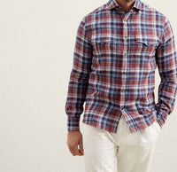Brunello Cucinelli - Linen Pattern Shirt