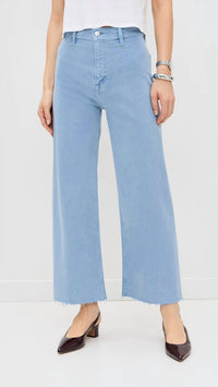 Pistola - Penny Crop High Rise Wide Leg Jeans