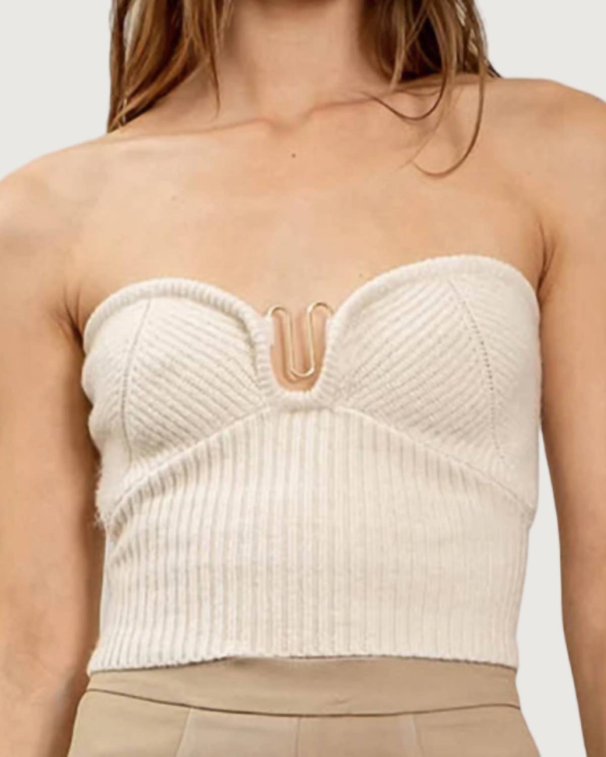 Moon River - Wren Knitted Sweetheart Tube Top