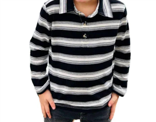 Me & Henry - Boys Midway Stripe Polo