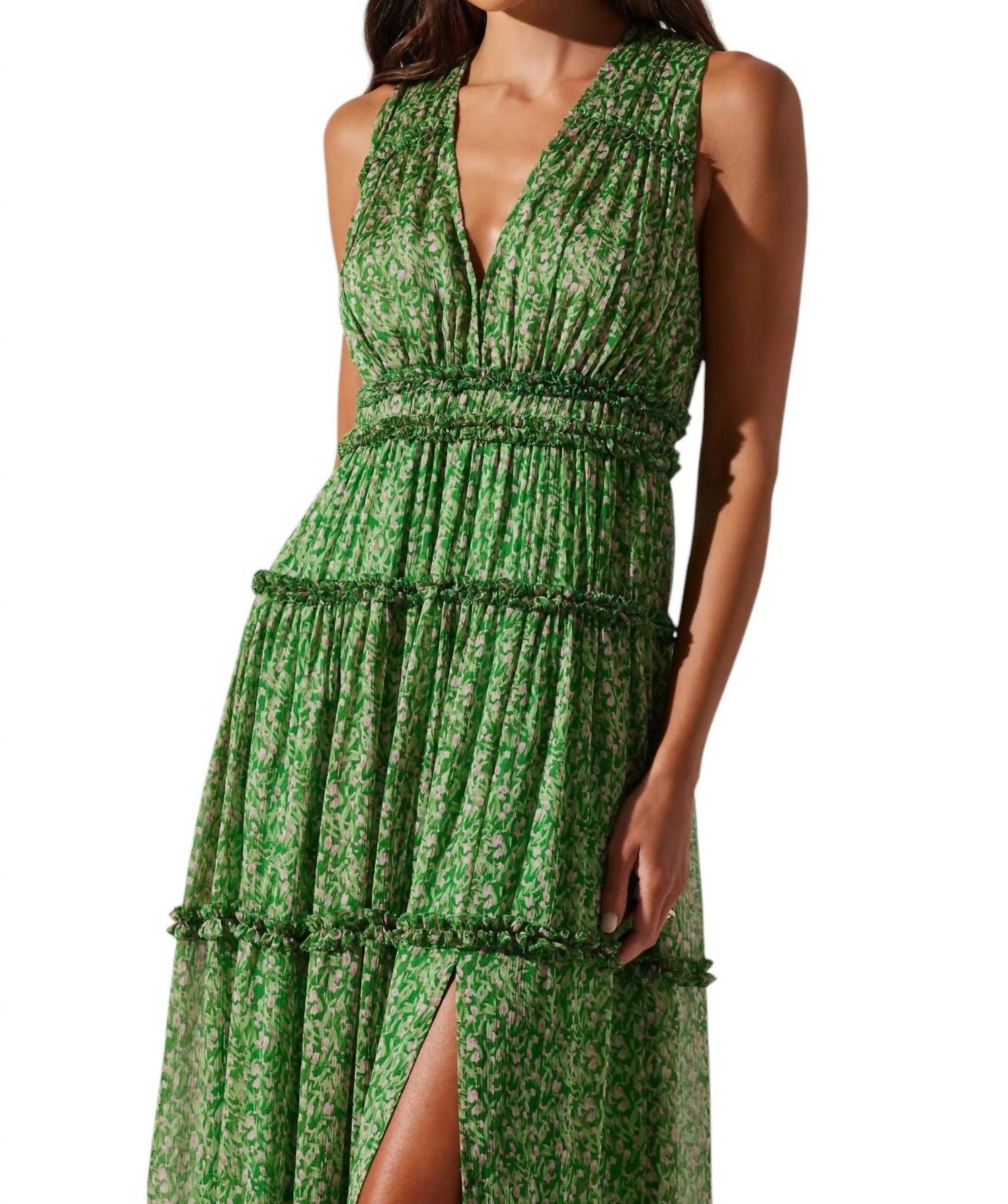 Astr - Edessa Tiered Ruffle Maxi Dress