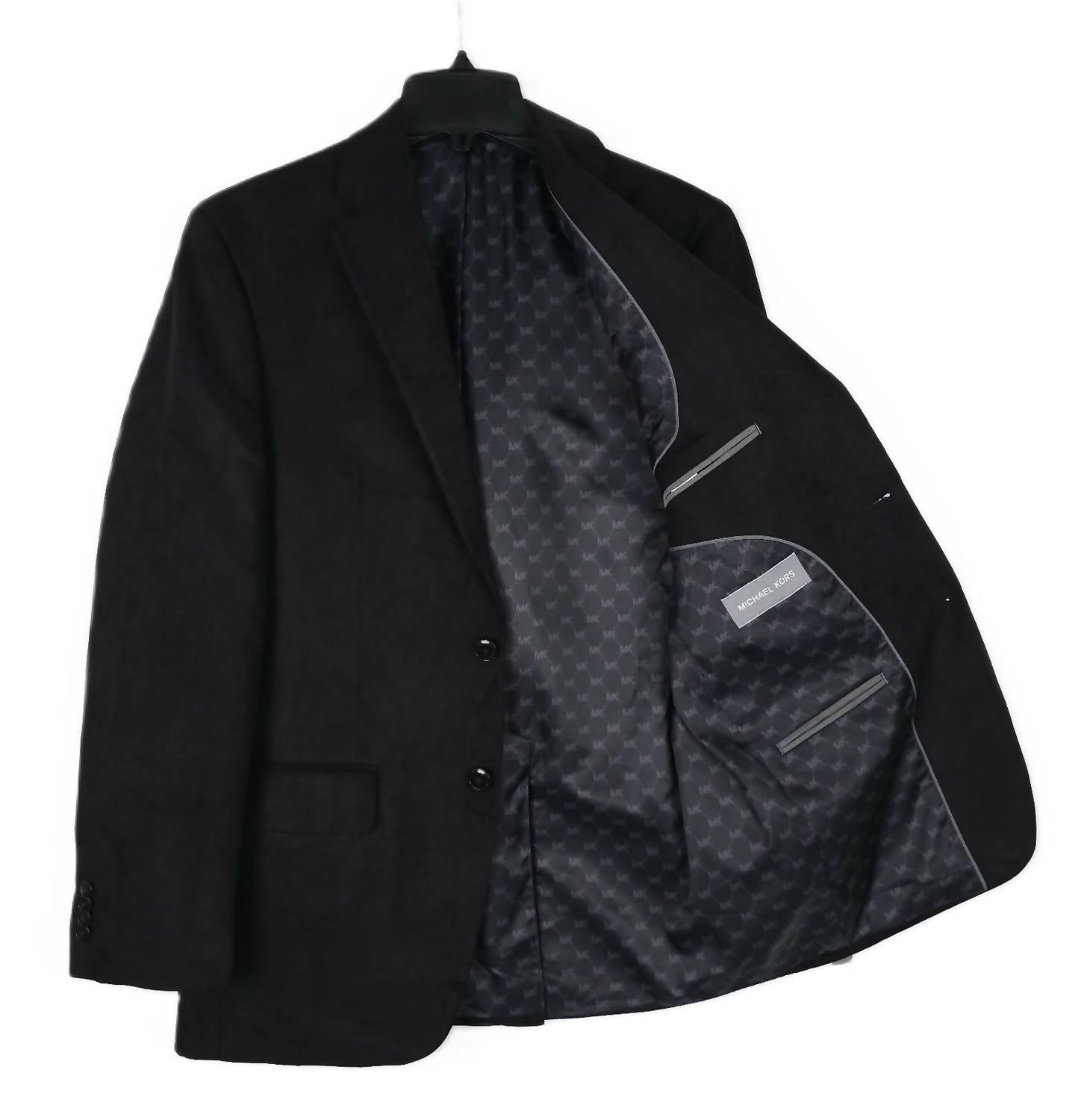 Michael Kors - Men's Classic Fit Notch Lapel Faux Suede Sport Coat