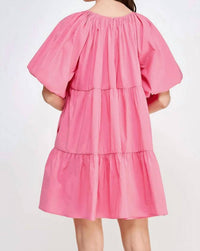 Strut & Bolt - Balloon Sleeve Tiered Mini Dress