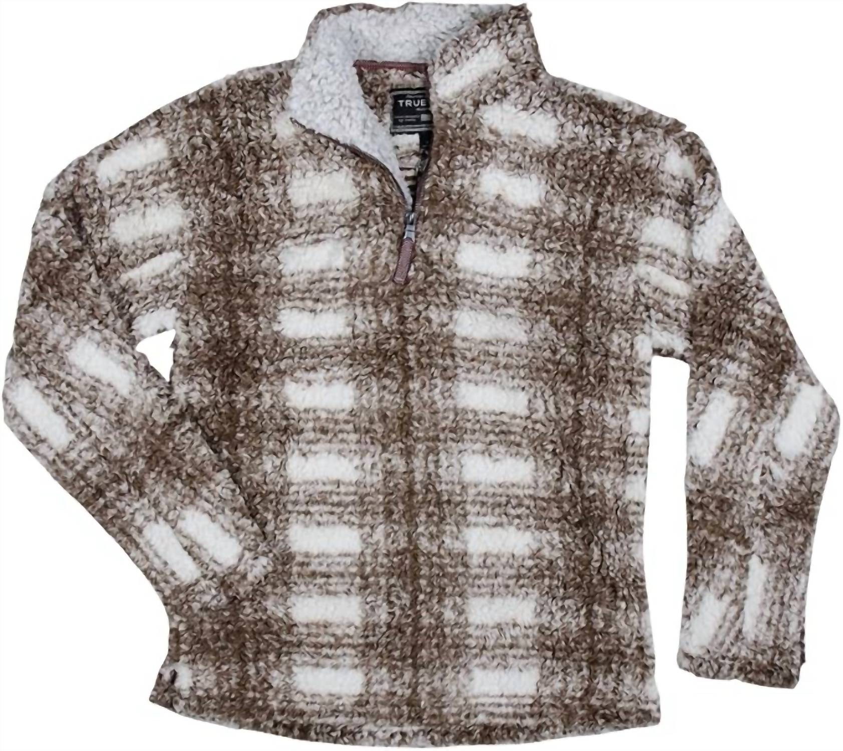 True Grit - Men's Big Plaid 1/4 Zip Pullover