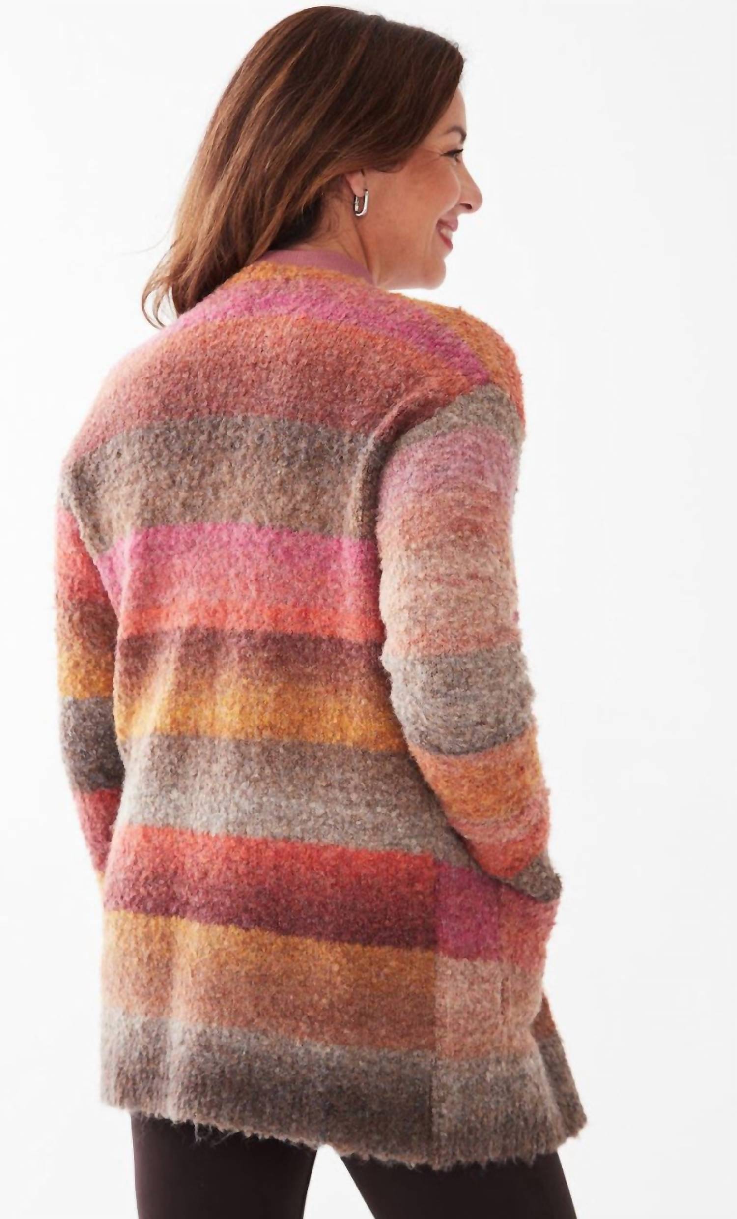 Fdj - Sheila Striped Space Dye Cardigan