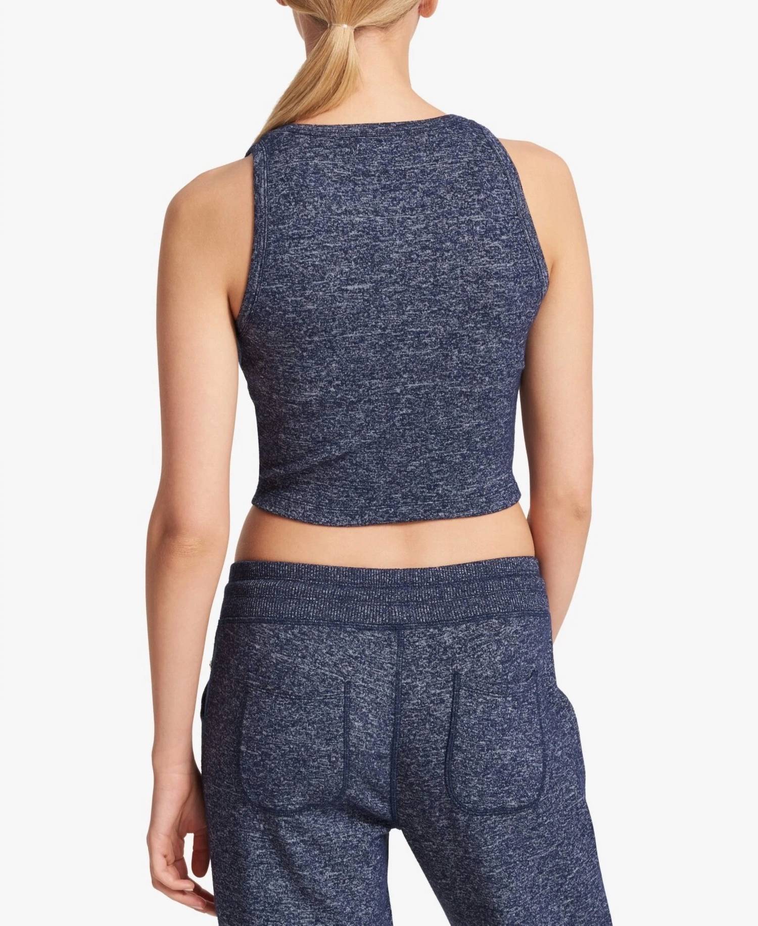 Dkny - Sport Cropped Melange Tank Top
