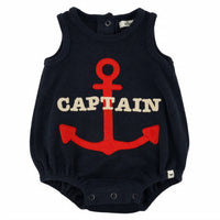 Oh Baby! - Kids Captain With Anchor Applique Bubble