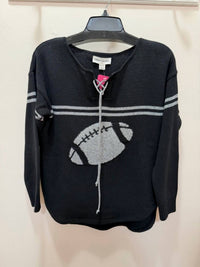 Cotton Country - Football Motif Cotton Sweater