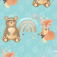 Pete + Lucy - Girl's Native Forest Friends Suspender Dress