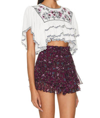Isabel Marant - Sana Embroidered Crop Top