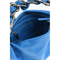 Burberry - Women's Leather Shoulder Bag With Chain