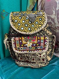 Kantha Bae - Women's Upcycled Embroidered Market Backpack