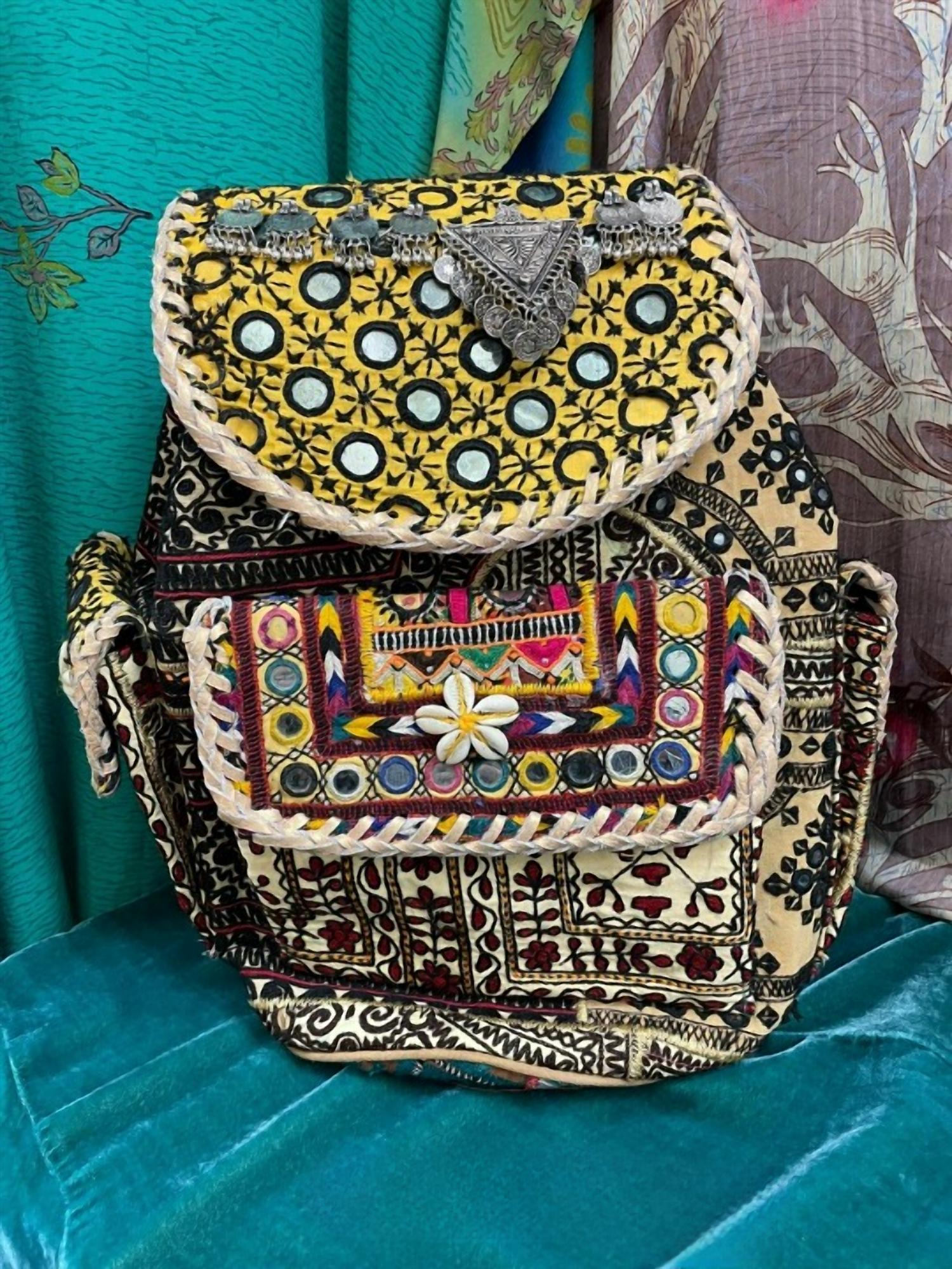 Kantha Bae - Women's Upcycled Embroidered Market Backpack