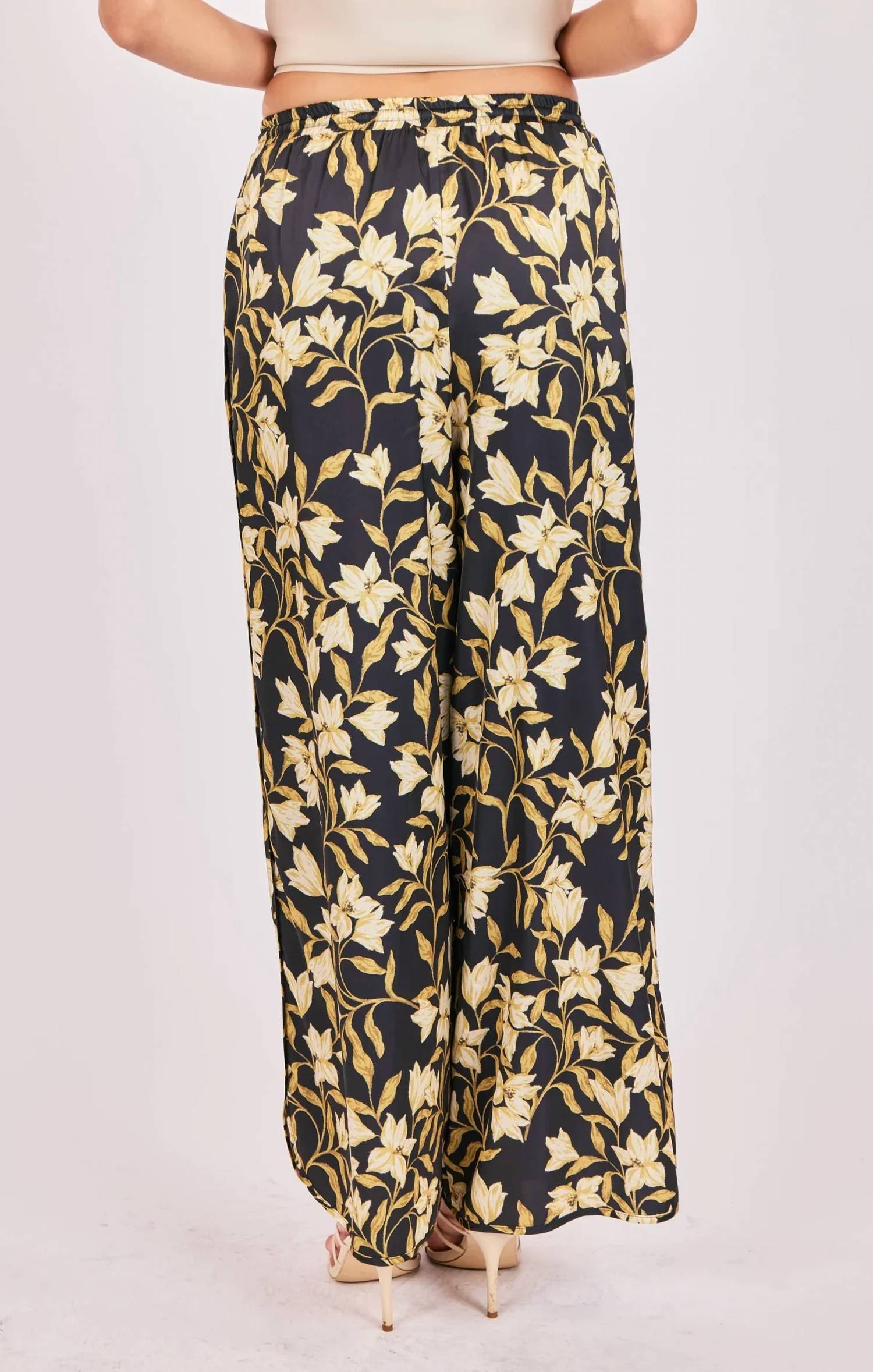 Sadie & Sage - Gala Satin Pull On Pants