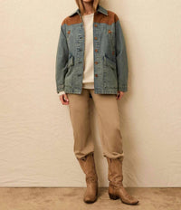 Faherty - Ridge Back Denim Suede Jacket