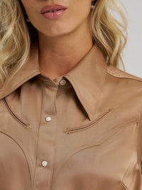 Wrangler - Wilson Glam Satin Western Snap Shirt