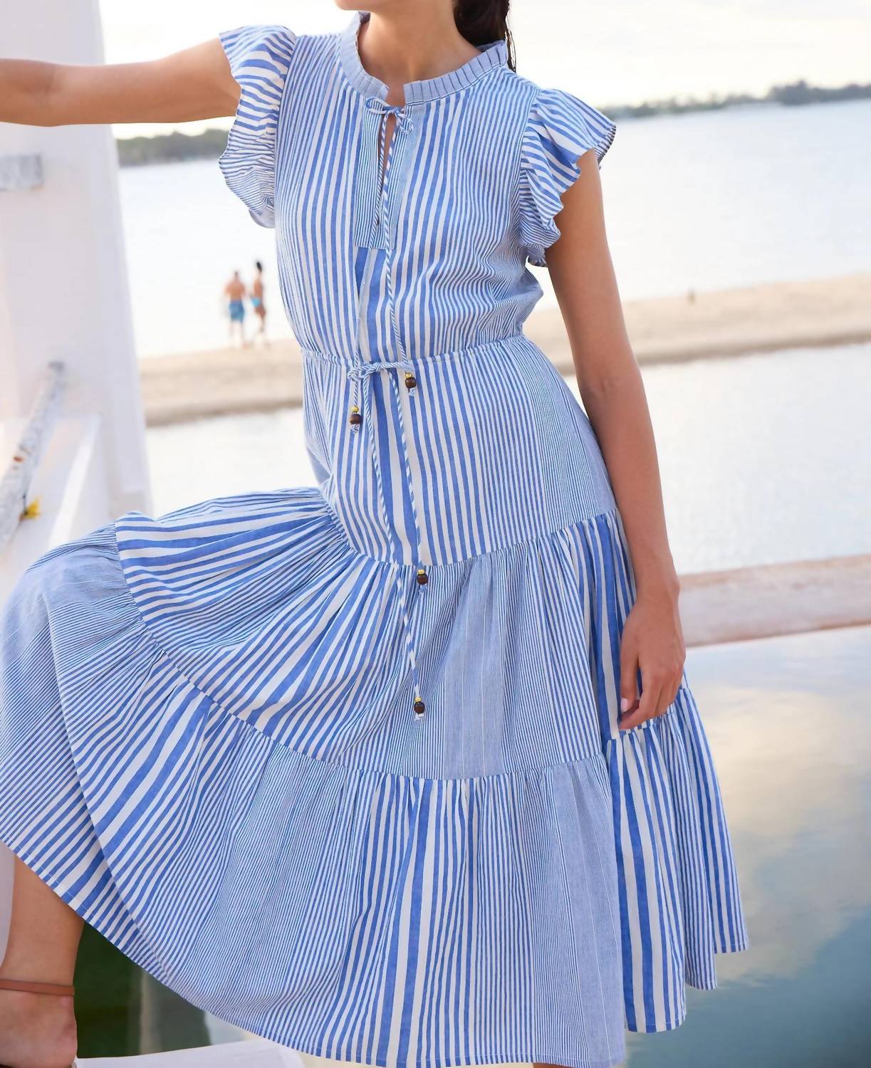 Oliphant - Cinched Flirty Midi Dress
