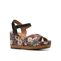 Clarks - Women's Chicly Floral Wedge Sandal