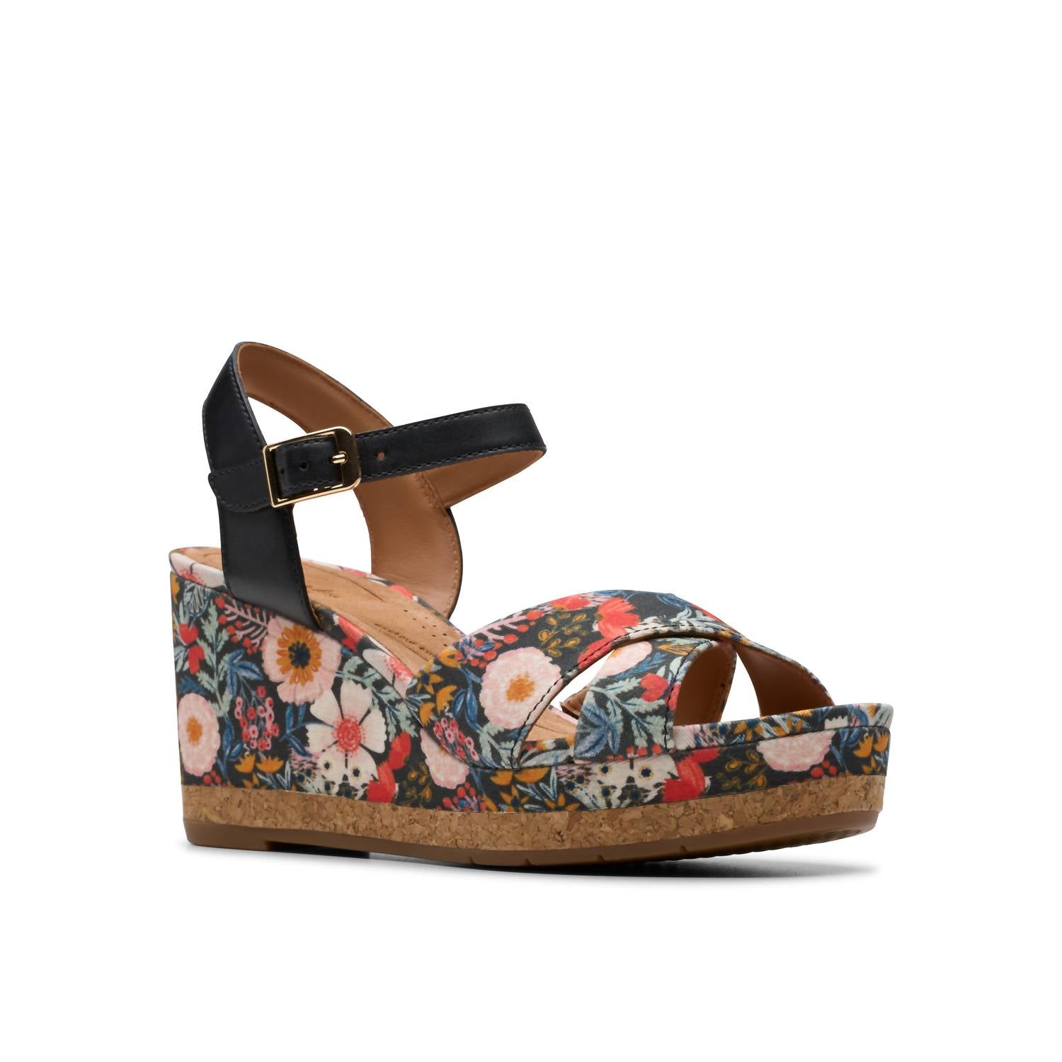 Clarks - Women's Chicly Floral Wedge Sandal