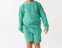 Rufflebutts - Boy's Terry Knit Crew Neck Sweatshirt