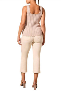 TRIBAL Jayella Sweater Tank in seashell - women's tank top - detail view