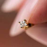Starlette - Women's Princess Cut Earrings