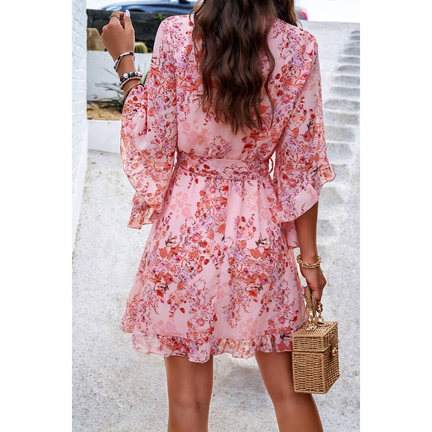 Supreme Fashion - Charity Floral Wrap Mini Dress