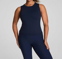 Spanx Barenaked Tank Top in navy - women's tank top