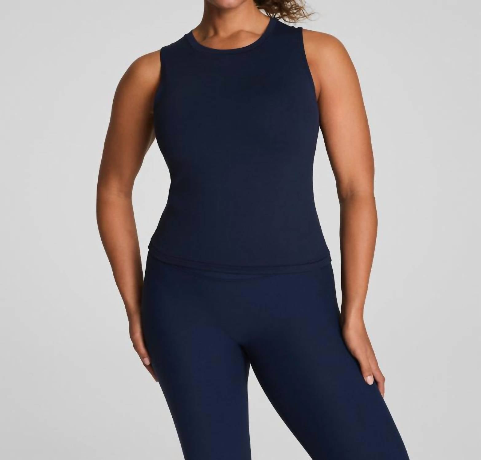Spanx Barenaked Tank Top in navy - women's tank top