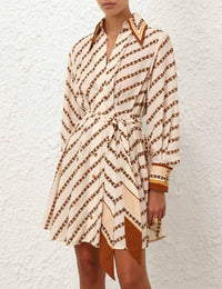 Zimmermann - Tuck Shirt Mini Dress