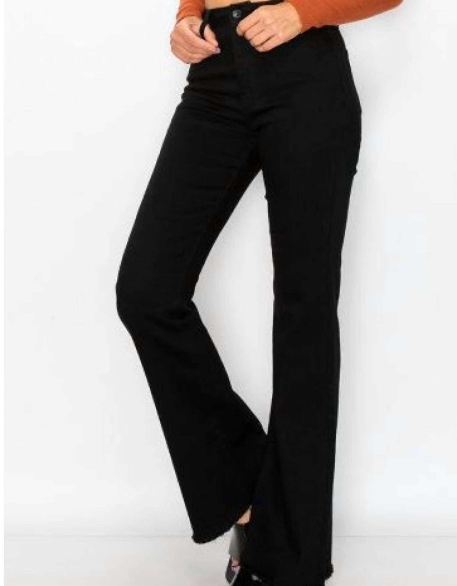 Blue Age - Women's Wax Flare Stretch Denim Fray