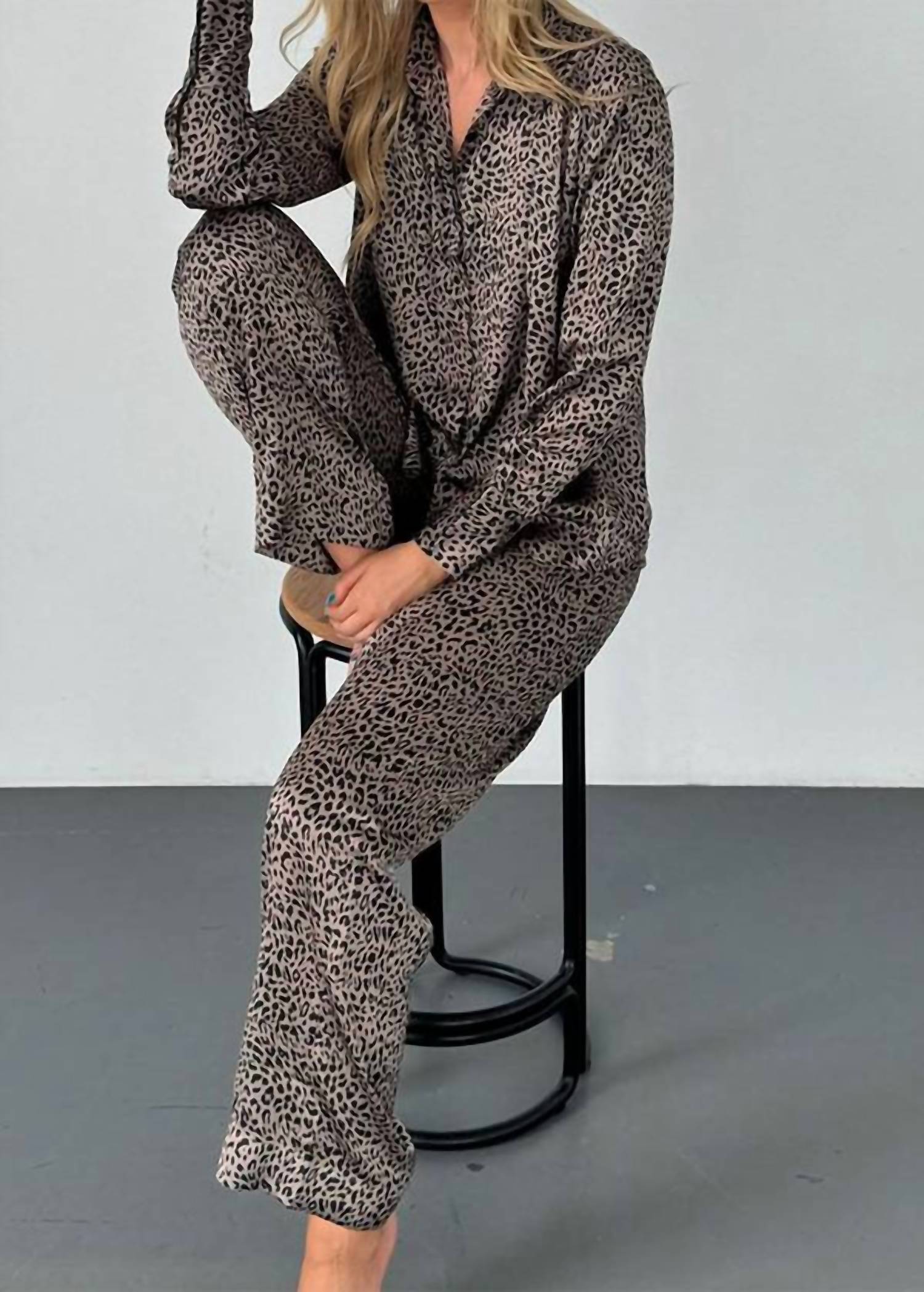 Karmamia Augusta Shirt in petit leo - women's blouse