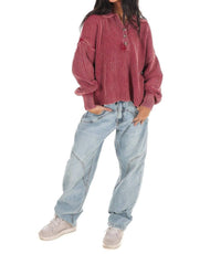 Zenana - Always on Point Collared Sweater