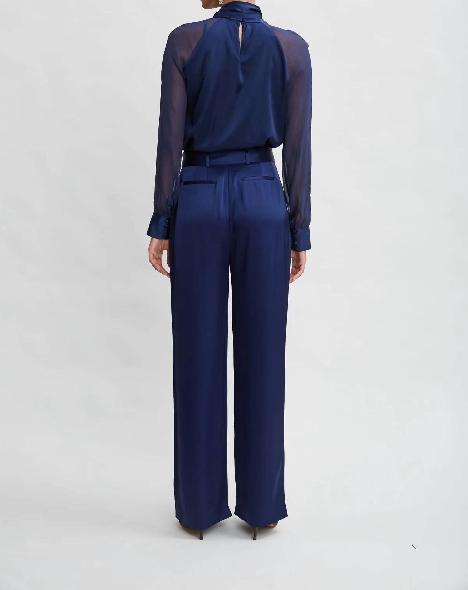 Elie Tahari - Chiffon Silk Tie Shirt