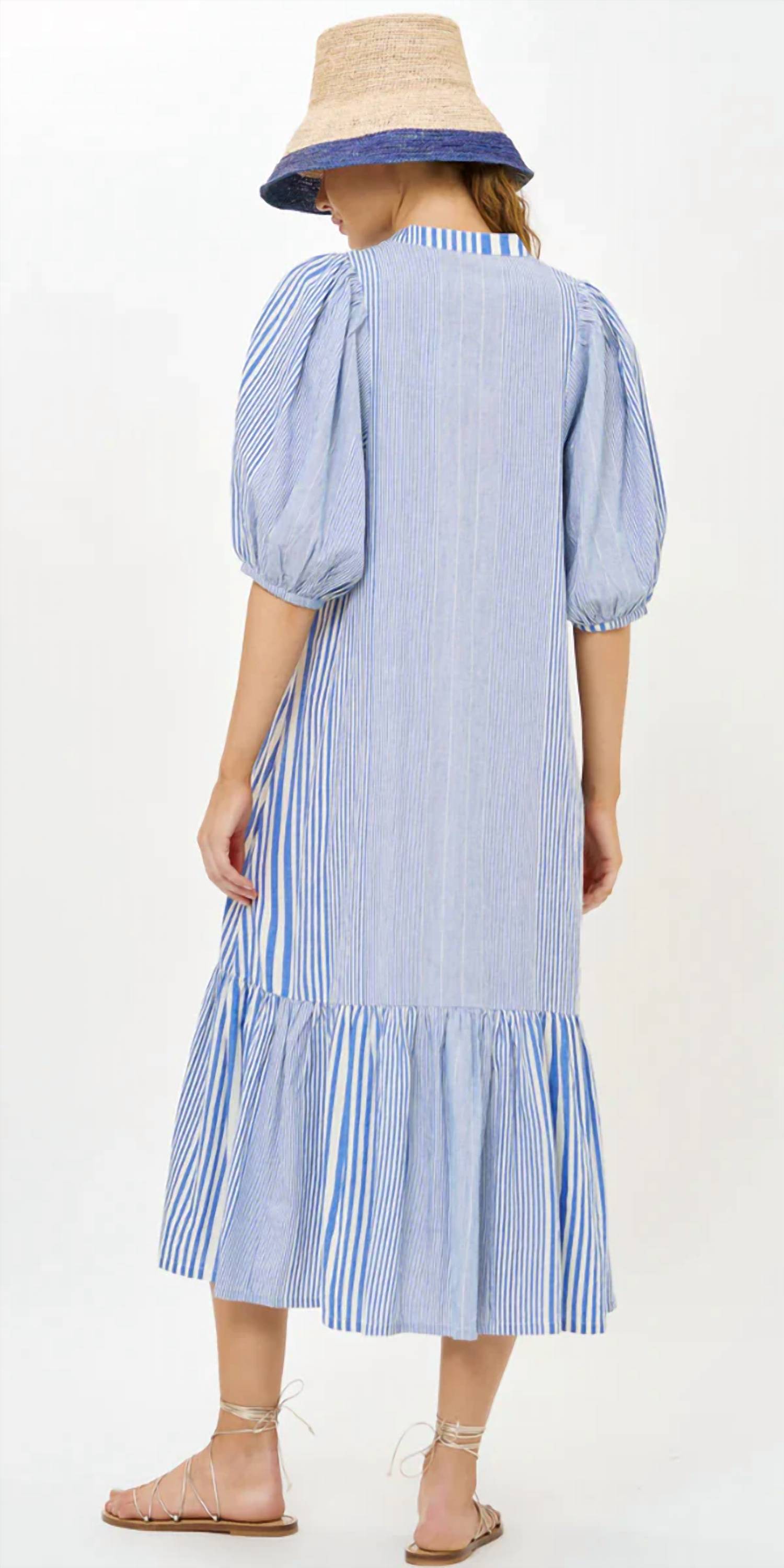 Oliphant - Button Puff Midi Dress