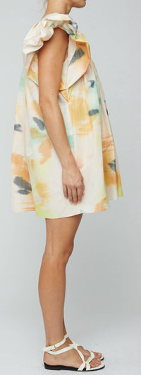 A.L.C. Abi Mini Dress in floral multi 1 - women's dress - alternate view
